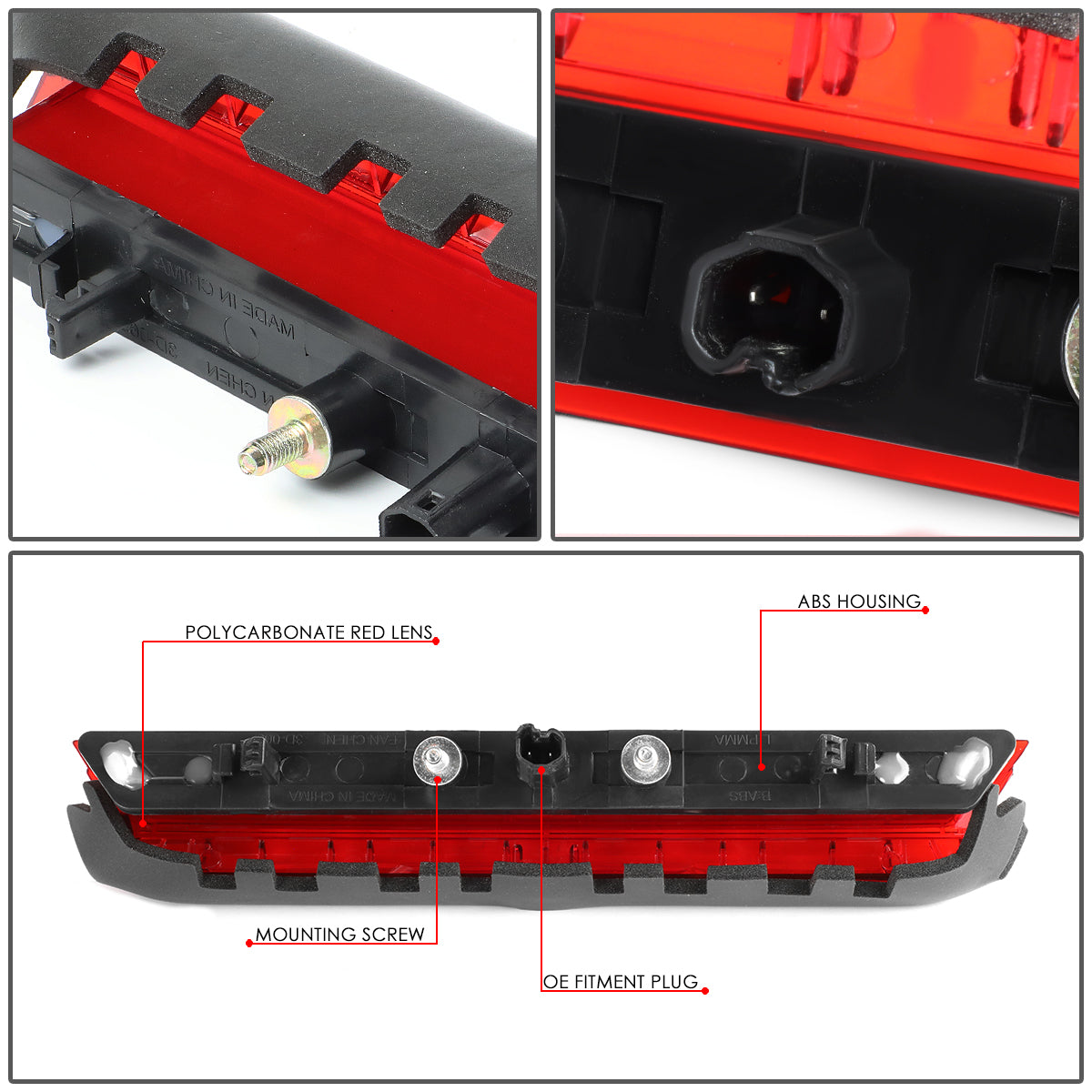 LUZ DE FRENO 11-16 SCION TC - 3D - LED - RED