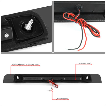 LUZ DE FRENO 98-07 TOYOTA LAND CRUISER - FITS MODELS WITHOUT SPOILER - REQUIRES WIRING TO VEHICHLES EXISTING HARNESS - LED - BLACK / SMOKE