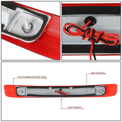 LUZ DE FRENO 98-07 TOYOTA LAND CRUISER - FITS MODELS WITHOUT SPOILER - REQUIRES WIRING TO VEHICHLES EXISTING HARNESS - LED - RED