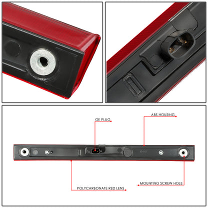 LUZ DE FRENO 98-07 TOYOTA LAND CRUISER - FITS MODELS WITHOUT SPOILER - REQUIRES WIRING TO VEHICHLES EXISTING HARNESS - LED - RED