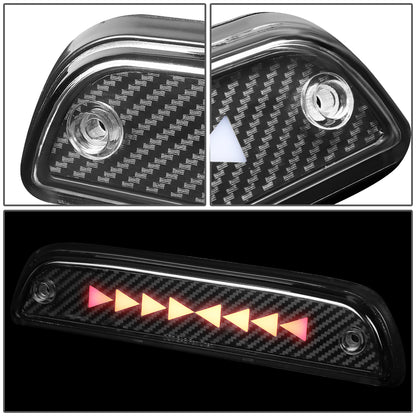 LUZ DE FRENO 95-15 TOYOTA TACOMA ALL MODELS / 16-PRESENT TACOMA ACCESS EXTENDED CAB - 3D - SEQUENTIAL TRIANGLE LED - BLACK