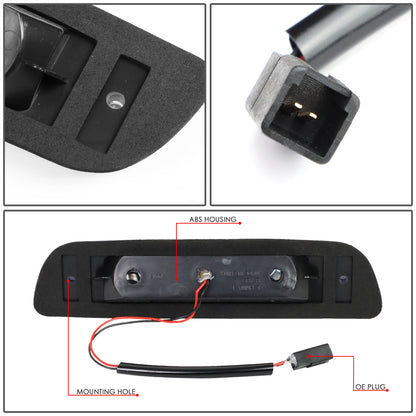 LUZ DE FRENO 95-15 TOYOTA TACOMA ALL MODELS / 16-PRESENT TACOMA ACCESS EXTENDED CAB - 3D - SEQUENTIAL HEARTBEAT LED - BLACK