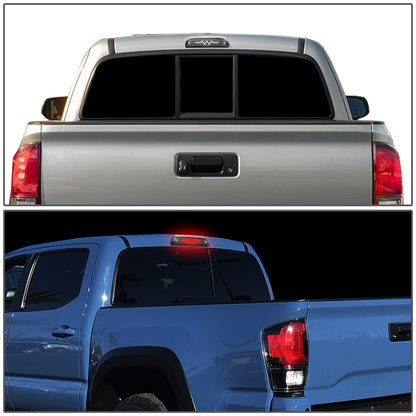 LUZ DE FRENO 95-15 TOYOTA TACOMA ALL MODELS / 16-PRESENT TACOMA ACCESS EXTENDED CAB - 3D - SEQUENTIAL HEARTBEAT LED - BLACK