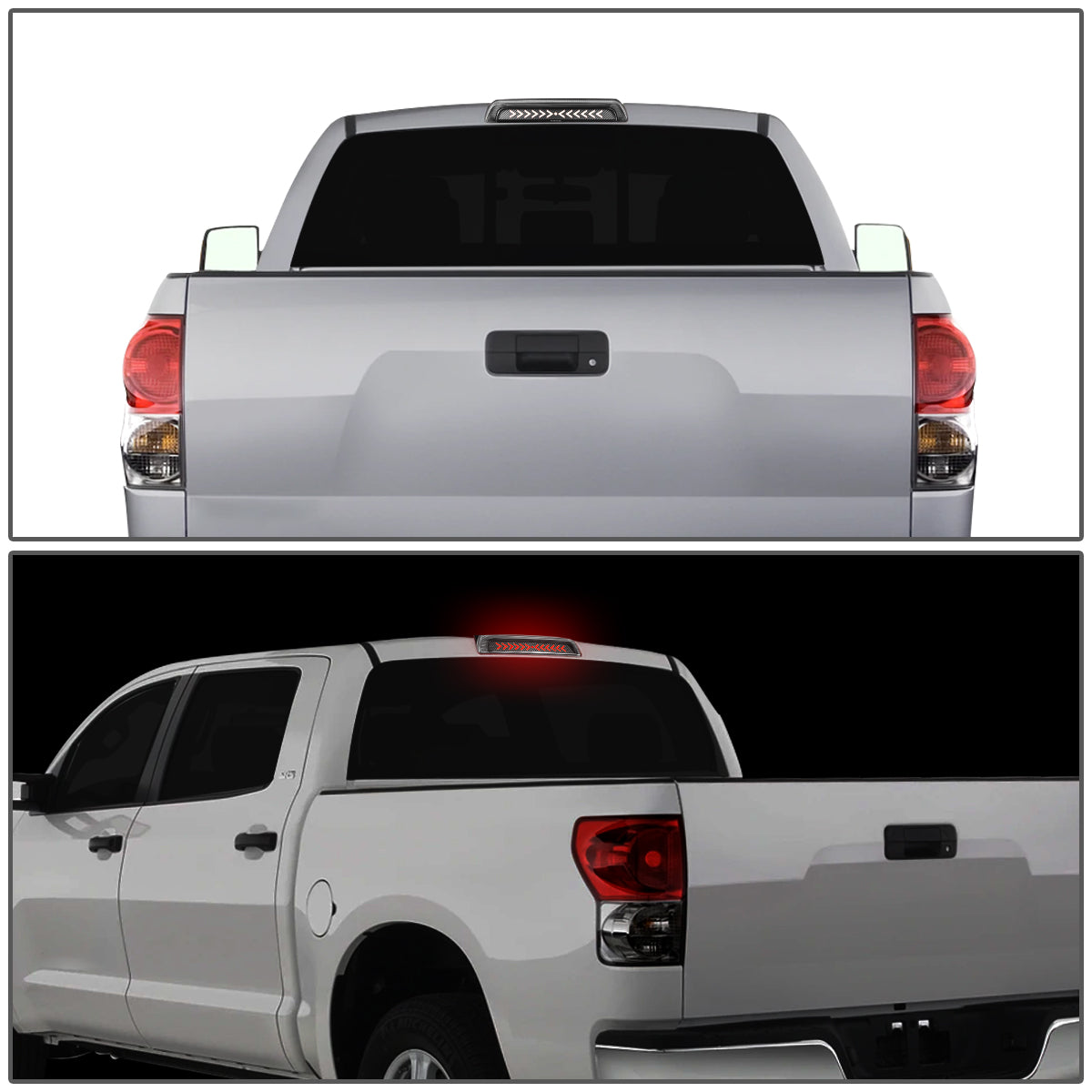 LUZ DE FRENO 07-17 TOYOTA TUNDRA - 3D - SEQUENTIAL ARROW LED - BLACK