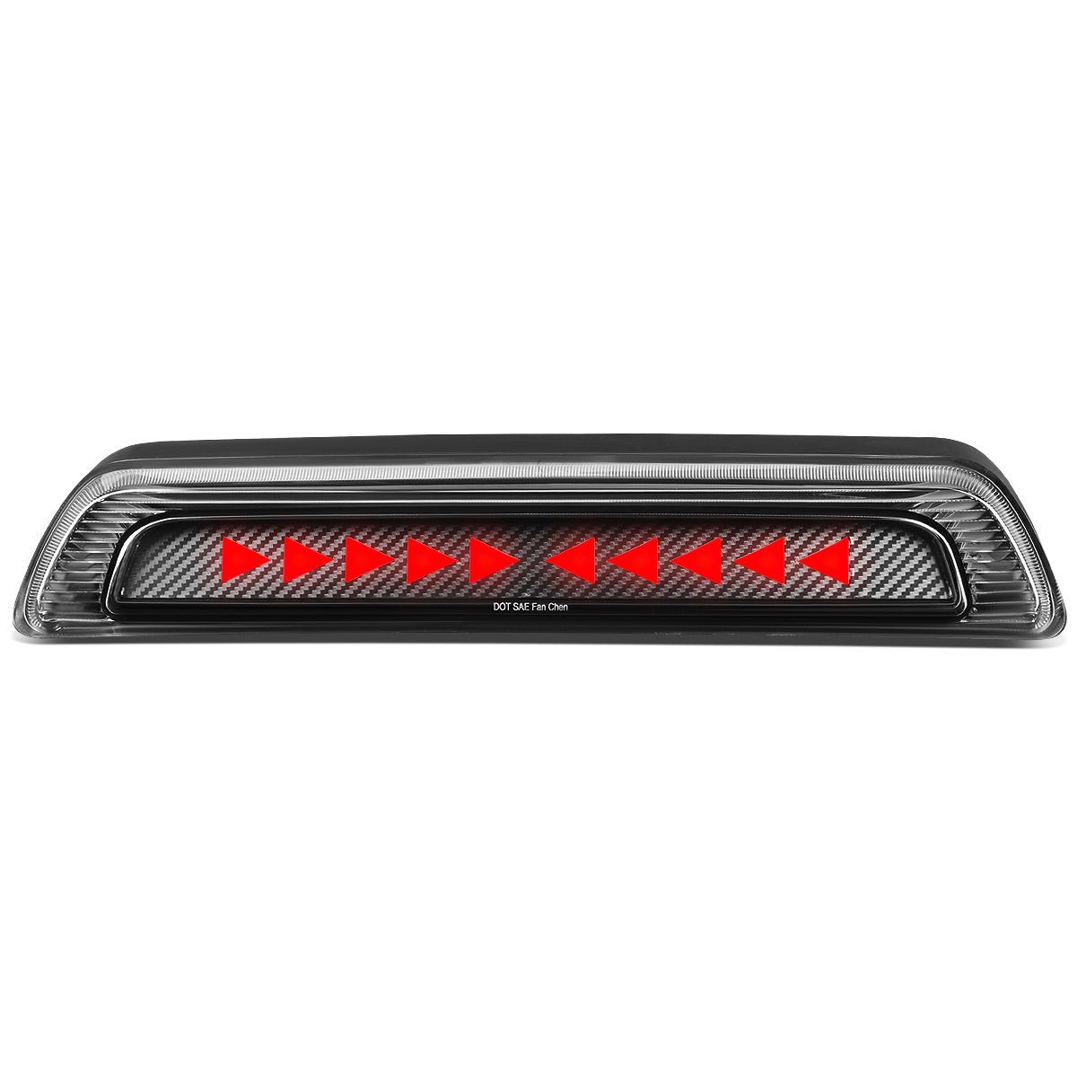 LUZ DE FRENO 07-17 TOYOTA TUNDRA - 3D - SEQUENTIAL TRIANGLE LED - BLACK