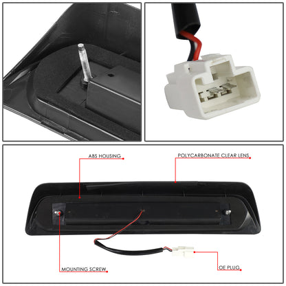 LUZ DE FRENO 07-17 TOYOTA TUNDRA - 3D - SEQUENTIAL TRIANGLE LED - BLACK