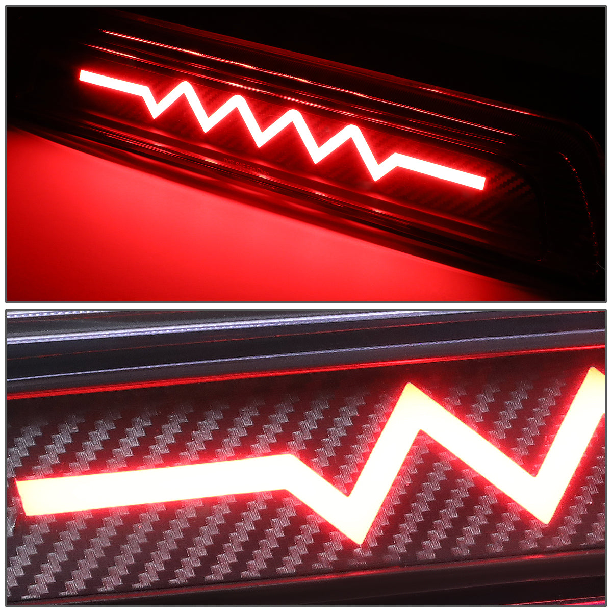 LUZ DE FRENO 07-17 TOYOTA TUNDRA - 3D - SEQUENTIAL HEARTBEAT LED - BLACK