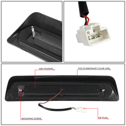 LUZ DE FRENO 07-17 TOYOTA TUNDRA - 3D - SEQUENTIAL HEARTBEAT LED - BLACK