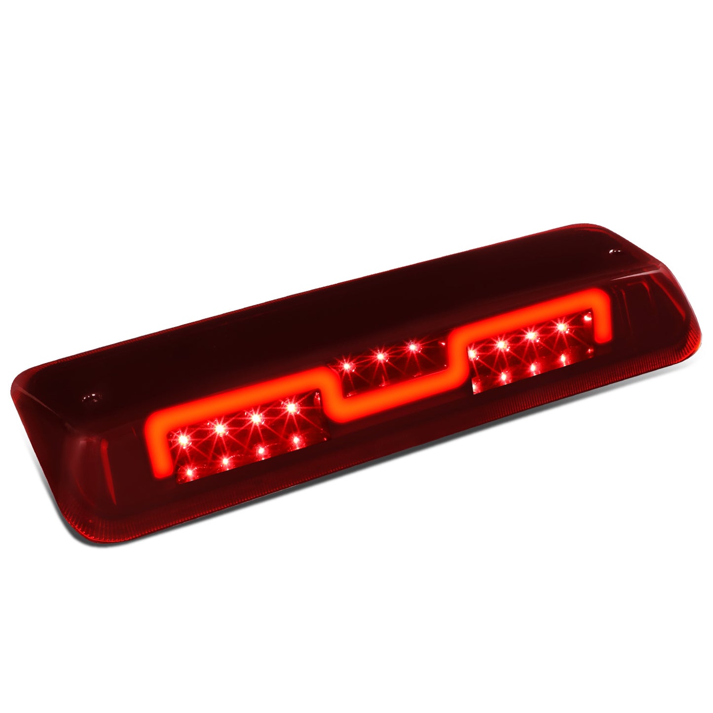 LUZ DE FRENO 3RD BRAKE LIGHT - 07-10 FORD EXPLORER SPORT TRAC / 04-08 F-150, LOBO / 06-08 LINCOLN MARK LT - FITS MODELS WITH CARGO LIGHT ONLY - SEQUENTIAL CHASE LED - DARK RED