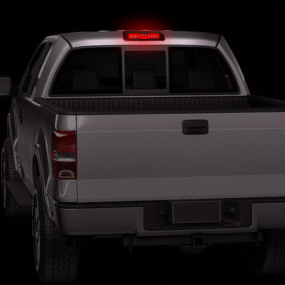 LUZ DE FRENO 3RD BRAKE LIGHT - 07-10 FORD EXPLORER SPORT TRAC / 04-08 F-150, LOBO / 06-08 LINCOLN MARK LT - FITS MODELS WITH CARGO LIGHT ONLY - SEQUENTIAL CHASE LED - DARK RED