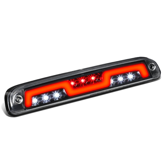 LUZ DE FRENO 3RD BRAKE LIGHT - 93-11 FORD RANGER / 99-16 F-250, F-350 SD, F-450 SD, F-550 SD / 95-03 MAZDA B2300, B2500, B3000, B4000 - FITS MODELS WITH CARGO LIGHTS ONLY - SEQUENTIAL CHASE LED - CHROME