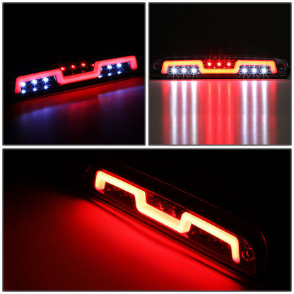LUZ DE FRENO 3RD BRAKE LIGHT - 93-11 FORD RANGER / 99-16 F-250, F-350 SD, F-450 SD, F-550 SD / 95-03 MAZDA B2300, B2500, B3000, B4000 - FITS MODELS WITH CARGO LIGHTS ONLY - SEQUENTIAL CHASE LED - CHROME