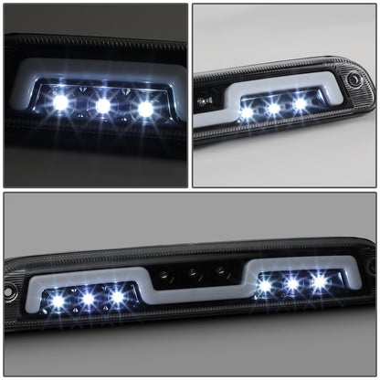 LUZ DE FRENO 3RD BRAKE LIGHT - 93-11 FORD RANGER / 99-16 F-250, F-350 SD, F-450 SD, F-550 SD / 95-03 MAZDA B2300, B2500, B3000, B4000 - FITS MODELS WITH CARGO LIGHTS ONLY - SEQUENTIAL CHASE LED - CHROME