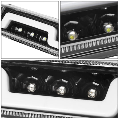 LUZ DE FRENO 3RD BRAKE LIGHT - 93-11 FORD RANGER / 99-16 F-250, F-350 SD, F-450 SD, F-550 SD / 95-03 MAZDA B2300, B2500, B3000, B4000 - FITS MODELS WITH CARGO LIGHTS ONLY - SEQUENTIAL CHASE LED - CHROME