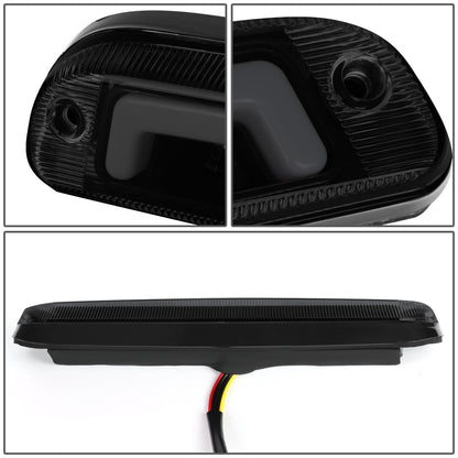 LUZ DE FRENO 3RD BRAKE LIGHT - 93-11 FORD RANGER / 99-16 F-250, F-350 SD, F-450 SD, F-550 SD / 95-03 MAZDA B2300, B2500, B3000, B4000 - FITS MODELS WITH CARGO LIGHTS ONLY - SEQUENTIAL CHASE LED - SMOKE
