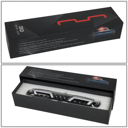 LUZ DE FRENO 3RD BRAKE LIGHT - 99-06 CHEVY SILVERADO 1500, 2500, 3500 , GMC SIERRA 1500, 2500, 3500 / 2007 CHEVY SILVERADO 1500 , 2500, 3500 , GMC SIERRA 1500, 2500, 3500 - SEQUENTIAL CHASE LED - CHROME