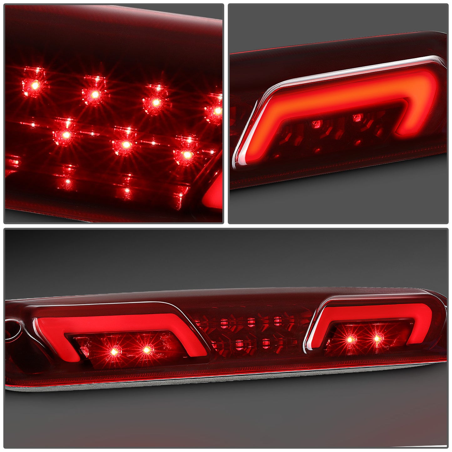 LUZ DE FRENO 3RD BRAKE LIGHT - 99-06 CHEVROLET SILVERADO 1500 2500 3500 & HD MODELS / 2007 CHEVROLET SILVERADO 1500 2500 3500 & HD MODELS CLASSIC / 99-06 GMC SIERRA 1500 2500 3500 & HD MODELS / 2007 GMC SIERRA 1500 2500 3500 & HD MODELS CLASSIC - LED -
