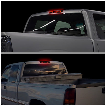 LUZ DE FRENO 3RD BRAKE LIGHT - 99-06 CHEVROLET SILVERADO 1500 2500 3500 & HD MODELS / 2007 CHEVROLET SILVERADO 1500 2500 3500 & HD MODELS CLASSIC / 99-06 GMC SIERRA 1500 2500 3500 & HD MODELS / 2007 GMC SIERRA 1500 2500 3500 & HD MODELS CLASSIC - LED -