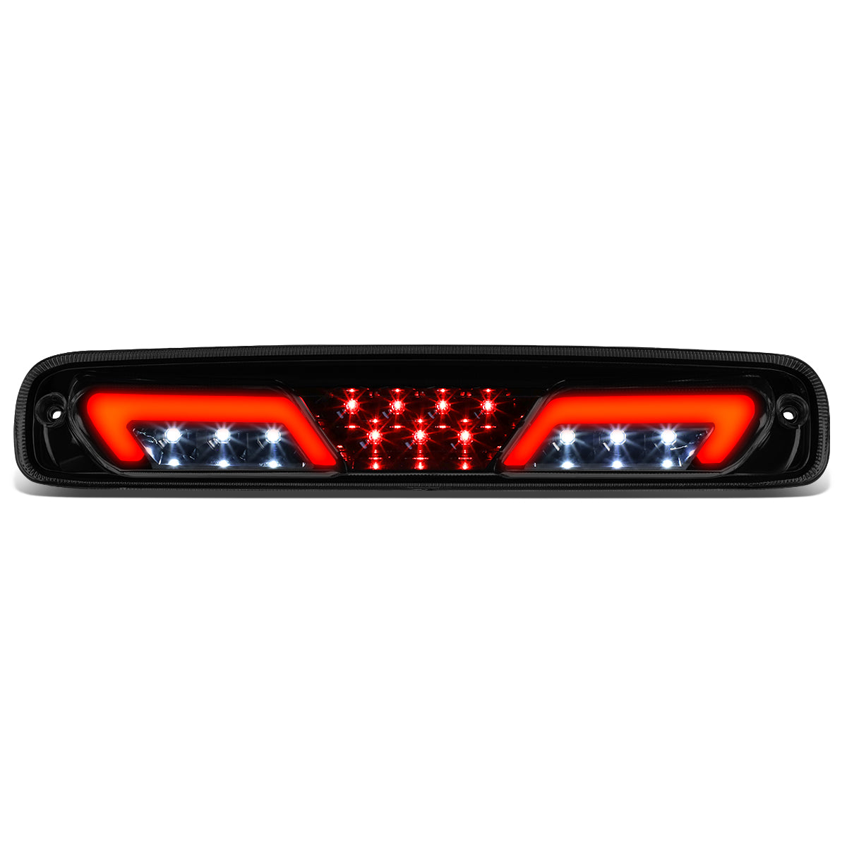 LUZ DE FRENO 3RD BRAKE LIGHT - 99-06 CHEVY SILVERADO 1500, 2500, 3500 , GMC SIERRA 1500, 2500, 3500 / 2007 CHEVY SILVERADO 1500 , 2500, 3500 , GMC SIERRA 1500, 2500, 3500 - SEQUENTIAL CHASE LED - SMOKE
