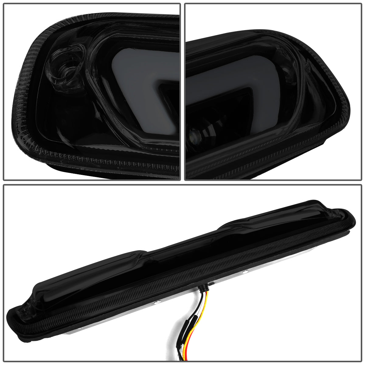 LUZ DE FRENO 3RD BRAKE LIGHT - 99-06 CHEVY SILVERADO 1500, 2500, 3500 , GMC SIERRA 1500, 2500, 3500 / 2007 CHEVY SILVERADO 1500 , 2500, 3500 , GMC SIERRA 1500, 2500, 3500 - SEQUENTIAL CHASE LED - SMOKE