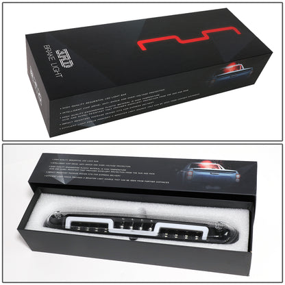 LUZ DE FRENO 3RD BRAKE LIGHT - 07-13 CHEVY SILVERADO 1500, GMC SIERRA 1500 / 07-14 CHEVY SILVERADO 2500, 3500, GMC SIERRA 2500, 3500 / 09-10 HUMMER H3T - SEQUENTIAL CHASE LED - CHROME