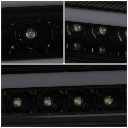 LUZ DE FRENO 3RD BRAKE LIGHT - 07-13 CHEVY SILVERADO 1500, GMC SIERRA 1500 / 07-14 CHEVY SILVERADO 2500, 3500, GMC SIERRA 2500, 3500 / 09-10 HUMMER H3T - SEQUENTIAL CHASE LED - SMOKE