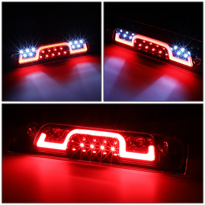LUZ DE FRENO 3RD BRAKE LIGHT - 14-20 CHEVY SILVERADO 1500, GMC SIERRA 1500 / 15-20 CHEVY SILVERADO 2500, 3500, GMC SIERRA 2500, 3500 / 2019 GMC SIERRA 1500 LIMITED - STANDARD CAB ONLY - SEQUENTIAL CHASE LED - CHROME