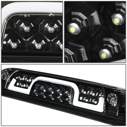 LUZ DE FRENO 3RD BRAKE LIGHT - 14-20 CHEVY SILVERADO 1500, GMC SIERRA 1500 / 15-20 CHEVY SILVERADO 2500, 3500, GMC SIERRA 2500, 3500 / 2019 GMC SIERRA 1500 LIMITED - STANDARD CAB ONLY - SEQUENTIAL CHASE LED - CHROME