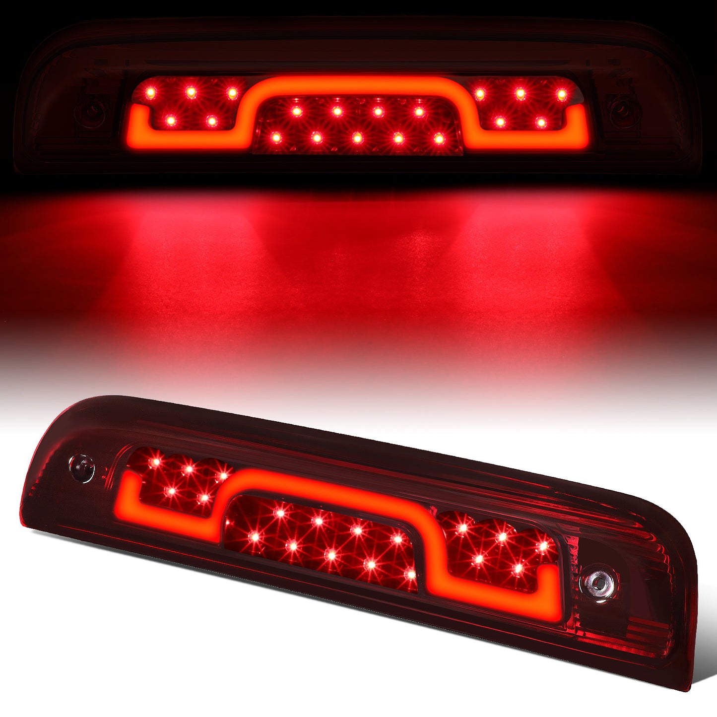 LUZ DE FRENO 3RD BRAKE LIGHT - 14-20 CHEVROLET SILVERADO 1500 / 15-20 CHEVROLET SILVERADO 2500 / 15-20 CHEVROLET SILVERADO 3500 / 14-20 GMC SIERRA 1500 / 2019 GMC SIERRA 1500 LIMITED / 15-20 GMC SIERRA 2500 / 15-20 GMC SIERRA 3500 - STANDARD CAB ONLY -