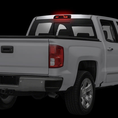 LUZ DE FRENO 3RD BRAKE LIGHT - 14-20 CHEVROLET SILVERADO 1500 / 15-20 CHEVROLET SILVERADO 2500 / 15-20 CHEVROLET SILVERADO 3500 / 14-20 GMC SIERRA 1500 / 2019 GMC SIERRA 1500 LIMITED / 15-20 GMC SIERRA 2500 / 15-20 GMC SIERRA 3500 - STANDARD CAB ONLY -