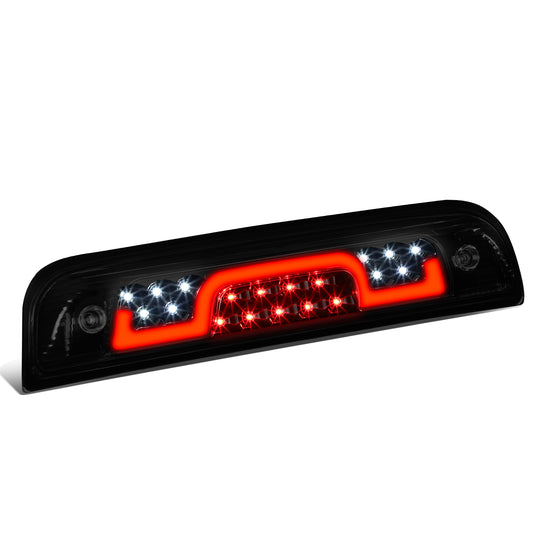 LUZ DE FRENO 3RD BRAKE LIGHT - 14-20 CHEVY SILVERADO 1500, GMC SIERRA 1500 / 15-20 CHEVY SILVERADO 2500, 3500, GMC SIERRA 2500, 3500 / 2019 GMC SIERRA 1500 LIMITED - STANDARD CAB ONLY - SEQUENTIAL CHASE LED - SMOKE