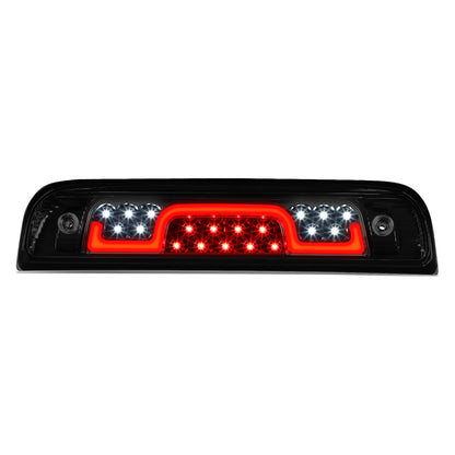 LUZ DE FRENO 3RD BRAKE LIGHT - 14-20 CHEVY SILVERADO 1500, GMC SIERRA 1500 / 15-20 CHEVY SILVERADO 2500, 3500, GMC SIERRA 2500, 3500 / 2019 GMC SIERRA 1500 LIMITED - STANDARD CAB ONLY - SEQUENTIAL CHASE LED - SMOKE