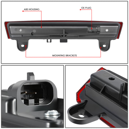 LUZ DE FRENO 3RD BRAKE LIGHT - 05-06 CHEVY SONORA / 00-06 SUBURBAN 1500 / 00-06 SUBURBAN 2500 / 00-06 TAHOE / 00-06 GMC YUKON / 01-06 YUKON XI 1500 / 01-06 YUKON XI 2500 - FITS MODELS WITH LIFTGATE STYLE REAR DOORS - STANDARD CAB ONLY - SEQUENTIAL CHASE