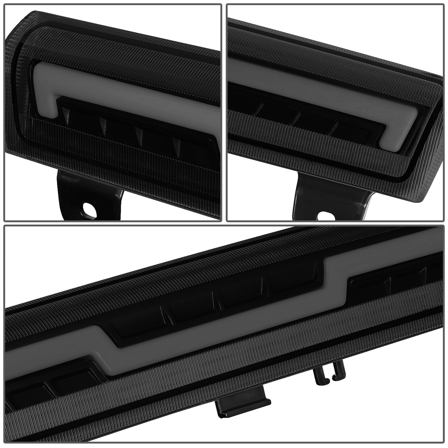 LUZ DE FRENO 3RD BRAKE LIGHT - 05-06 CHEVY SONORA / 00-06 SUBURBAN 1500 / 00-06 SUBURBAN 2500 / 00-06 TAHOE / 00-06 GMC YUKON / 01-06 YUKON XI 1500 / 01-06 YUKON XI 2500 - FITS MODELS WITH LIFTGATE STYLE REAR DOORS - STANDARD CAB ONLY - SEQUENTIAL CHASE