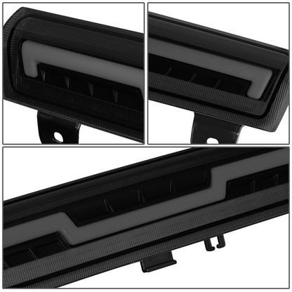 LUZ DE FRENO 3RD BRAKE LIGHT - 05-06 CHEVY SONORA / 00-06 SUBURBAN 1500 / 00-06 SUBURBAN 2500 / 00-06 TAHOE / 00-06 GMC YUKON / 01-06 YUKON XI 1500 / 01-06 YUKON XI 2500 - FITS MODELS WITH LIFTGATE STYLE REAR DOORS - STANDARD CAB ONLY - SEQUENTIAL CHASE