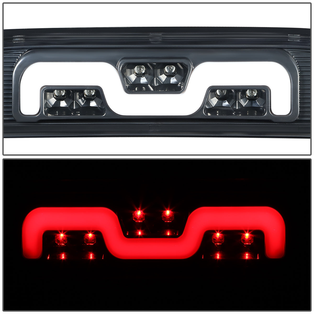 LUZ DE FRENO 3RD BRAKE LIGHT - 95-15 TOYOTA TACOMA / 16-PRESENT TACOMA ACCESS EXTENDED CAB - 2-STAGE SEQUENTIAL LED - CLEAR