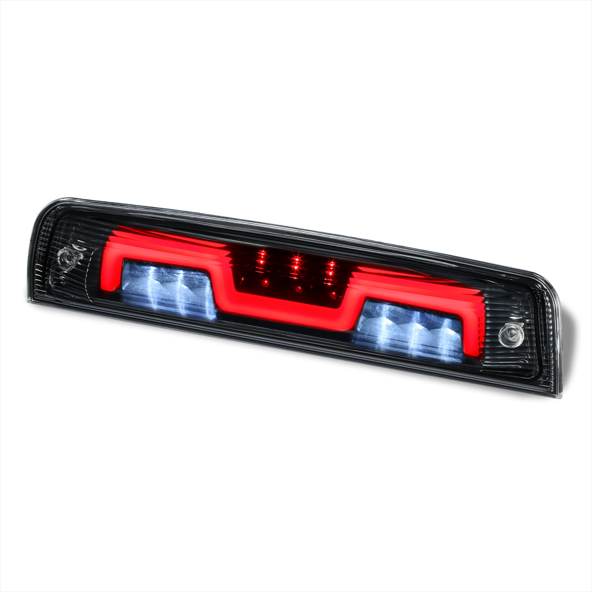 LUZ DE FRENO 3RD BRAKE LIGHT - 09-10 DODGE RAM 1500 / 2010 RAM 2500, 3500 / 11-18 RAM 1500, 2500, 3500 / 19-22 RAM 1500 CLASSIC - SEQUENTIAL LED - CLEAR