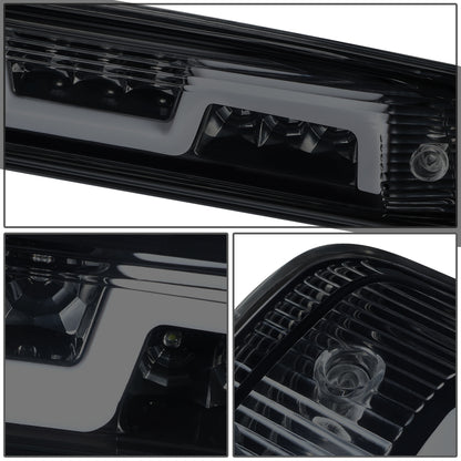 LUZ DE FRENO 3RD BRAKE LIGHT - 09-10 DODGE RAM 1500 / 2010 RAM 2500, 3500 / 11-18 RAM 1500, 2500, 3500 / 19-22 RAM 1500 CLASSIC - SEQUENTIAL LED - SMOKE