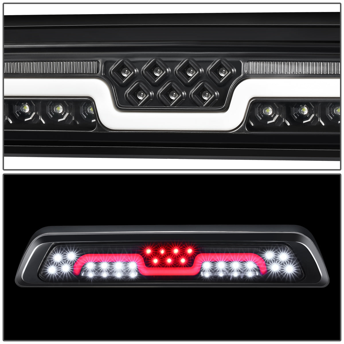 LUZ DE FRENO 3RD BREAK LIGHT - 07-20 TOYOTA TUNDRA - 2-STAGE SEQUENTIAL LED - CLEAR