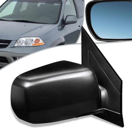 RETROVISOR MIRROR - 02-06 ACURA MDX - POWERED - HEATED - W/MEMORY  - OEM - RIGHT - PAINTABLE - BLACK