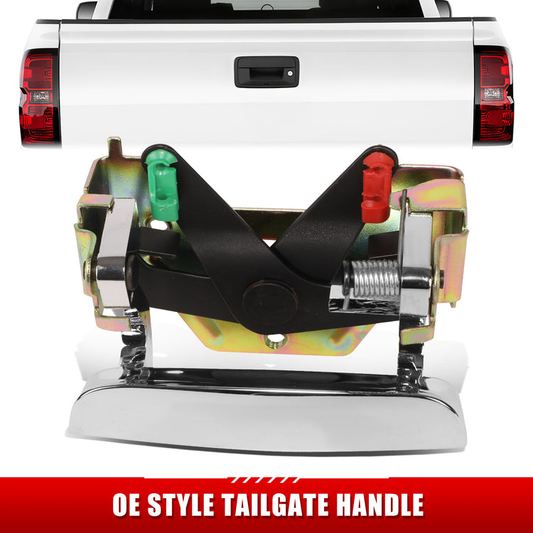 MANIJA DOOR HANDLE COVERS - DODGE DAKOTA 97-10/MITSUBISHI RAIDER 06-09/RAM DAKOTA 11 - ABS PLASTIC / STAINLESS STEEL - CHROME