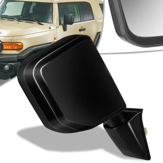 RETROVISOR MIRROR - OEM - 07-14 TOYOTA FJ CRUISER - MANUAL - PAINTABLE - RIGHT - BLACK