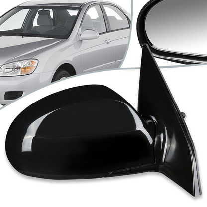 RETROVISOR MIRROR - OEM - 04-09 KIA SPECTRA 2.0L / 05-09 KIA SPECTRA5 - MANUAL - PAINTABLE - BLACK - RIGHT