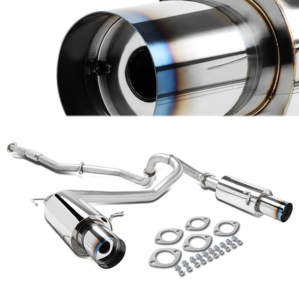 TUBERIA CATBACK CATBACK - 07-08 HYUNDAI TIBURON GT/GTP/SE 2.7 V6 - BURNT TIP - STAINLESS STEEL