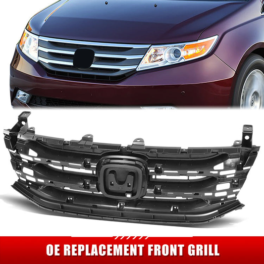 PARRILLA GRILLE - HD ODYSSY '11-'13/'14-'17/ GRILLE ASS'Y 11-13/ MAT-BLACK//PARTS.NO,HO1200207//OEM NO,75101TK8A01