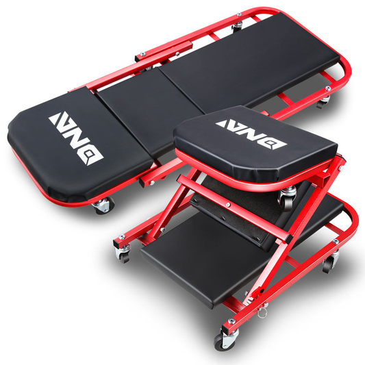 HERRAMIENTAS 40" 2 IN 1 CAR CREEPER AND SEAT - RED