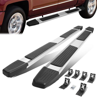 ESTRIBOS 5.25" - 09-18 DODGE RAM 1500 / 10-20 DODGE RAM 2500, 3500 - CREW CAB - CHROME/ BLACK