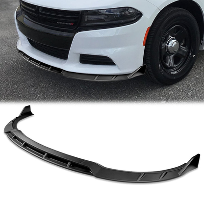 LIP FRONTAL 15-22 DODGE CHARGER - REQUIRES DRILLING BUMPER FOR INSTALLATION - 3PC - MATTE BLACK