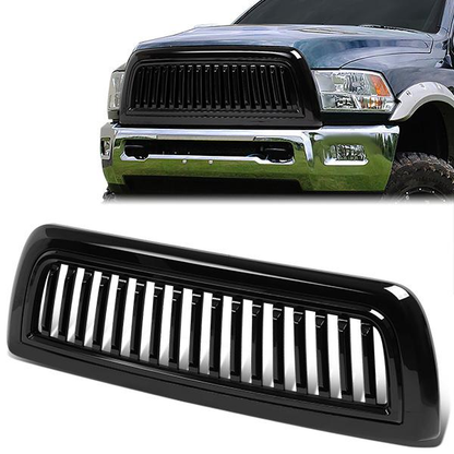 PARRILLA GRILLE - 10-18 DODGE RAM 2500, 3500 - VERTICAL FENCE STYLE - BLACK