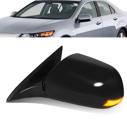 RETROVISOR MIRROR - OE STYLE - ACURA TSX 09-14 - WITH POWER WITH HEATED GLASS WITH MEMORY WITH SIGNAL - DRIVER SIDE - PAINT TO MATCH - BLACK